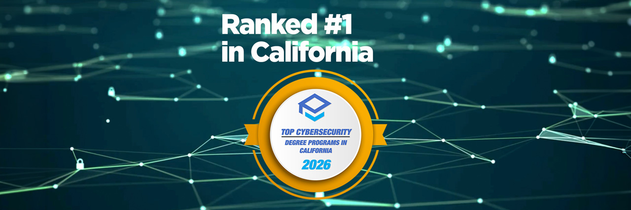 Programs.com seal recognizing Coastline College's cybersecurity program as number 1 in California